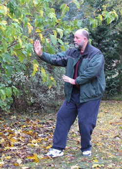 Mike Garofalo in San Ti Shi posture.