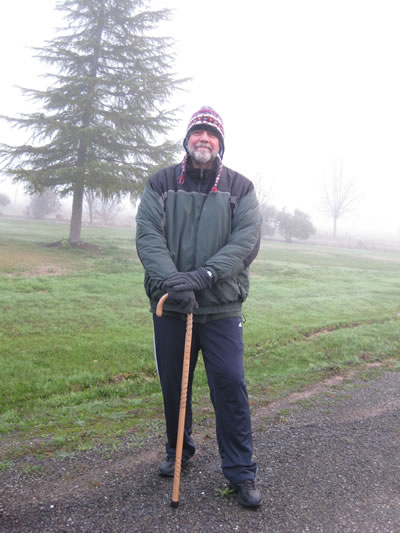 Mike Garofalo walking in February