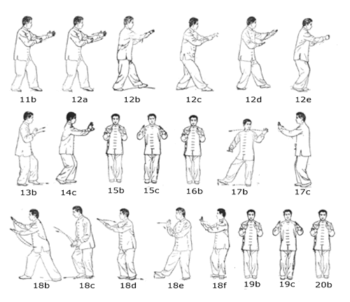 Sun Taijiquan 73 Form, Movements 11 - 20