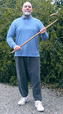 Mike Garofalo with Cane